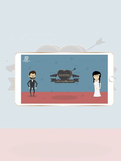 DSWSD-0015 CARTOON WEDDING INVITATION VIDEO FOR WHATSAPP | MARRIAGE  INVITATION VIDEO - Digital Solution World