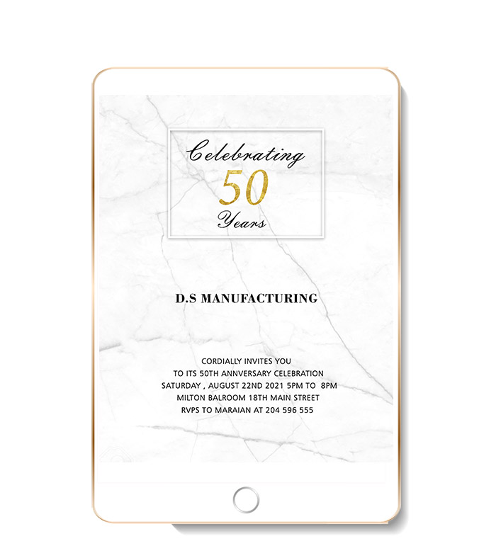 celebrating 50 invite