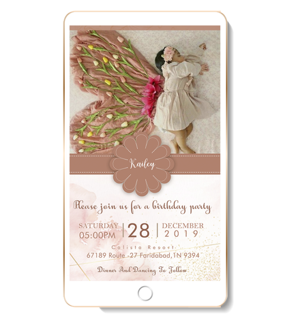 baby girl name ceremony invitation