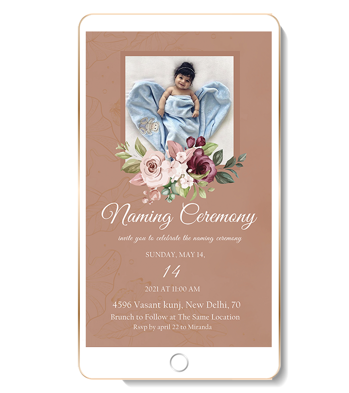 baby name ceremony invitation