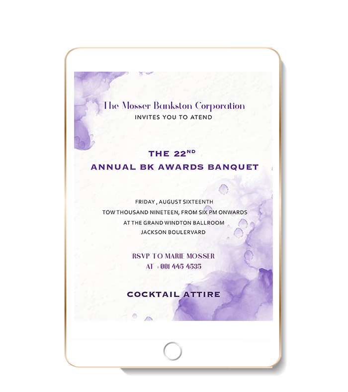 corporate invite