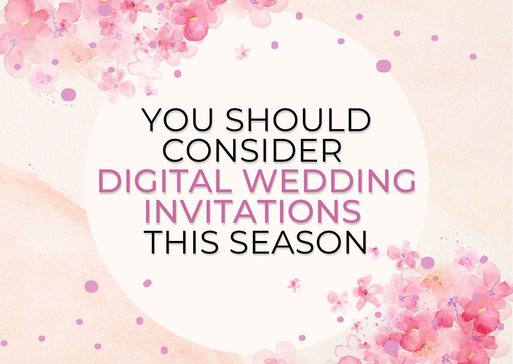 Why You Should Consider Digital Wedding Invitations This Season?