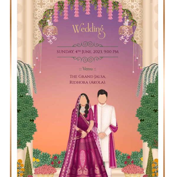 Online Invitation Card For Wedding | Wedding Invitation Card with Groom ...