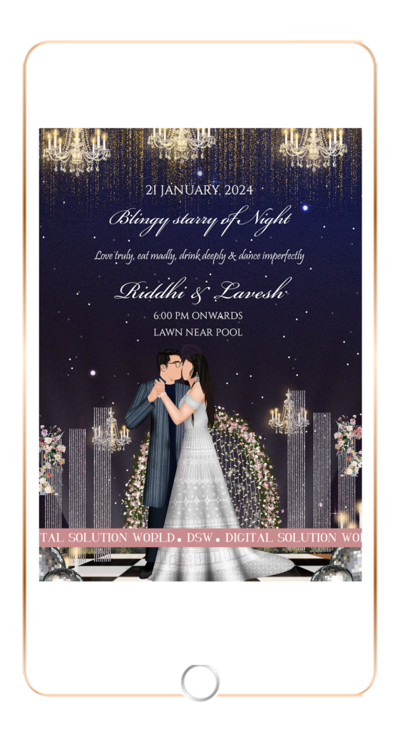 Digital Sangeet party invite | Traditional Sangeet Invitation | Invitation Card for Sangeet | DSW_CO_t025s